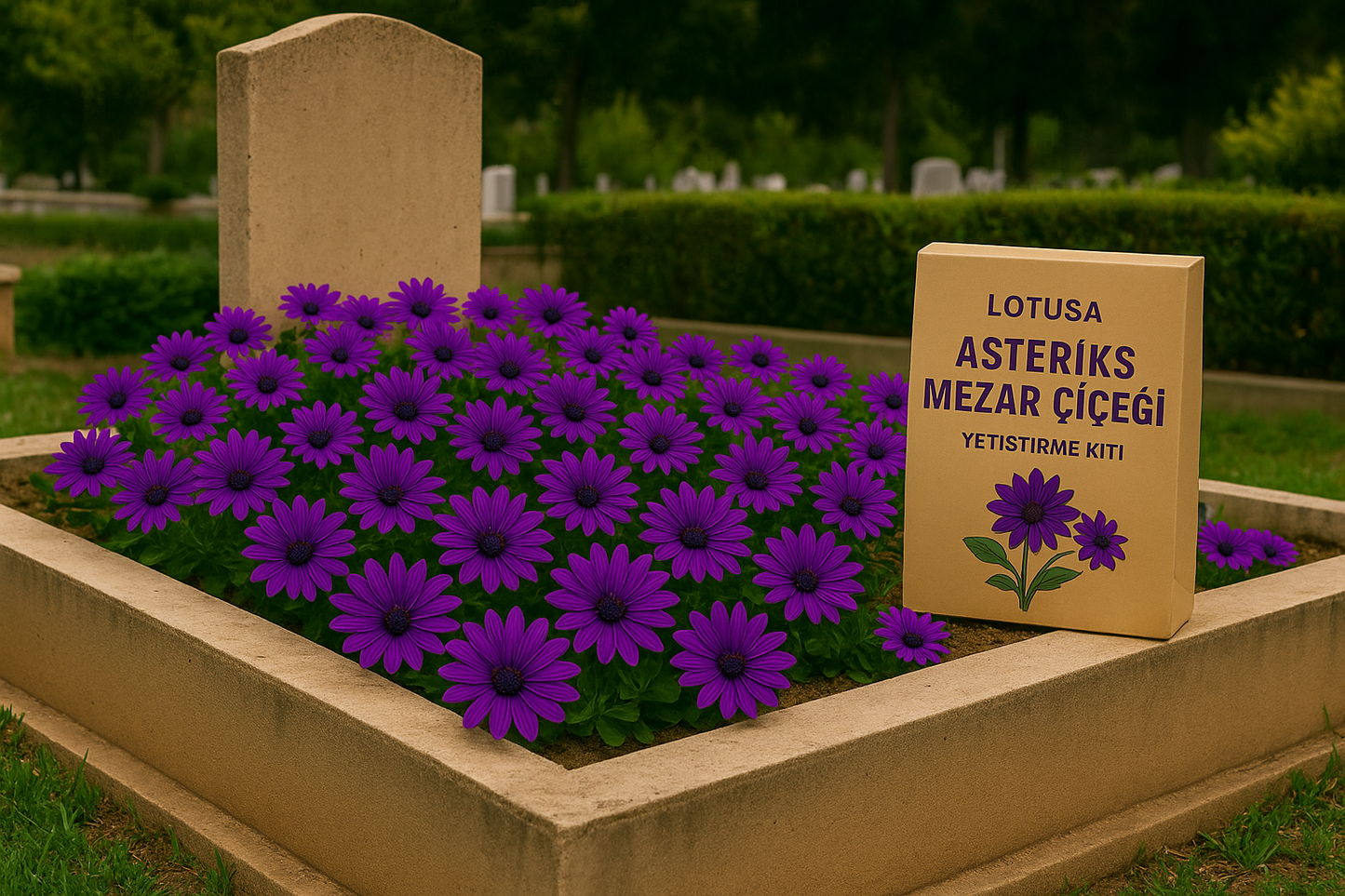 LOTUSA ® ASTERİKS MEZAR ÇİÇEĞİ YETİŞTİRME KİTİ