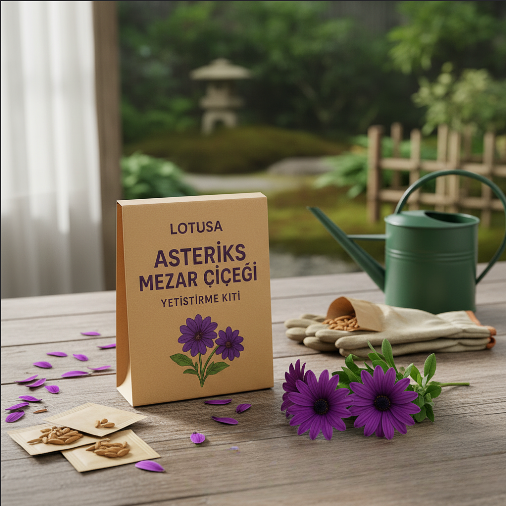 LOTUSA ® ASTERİKS MEZAR ÇİÇEĞİ YETİŞTİRME KİTİ