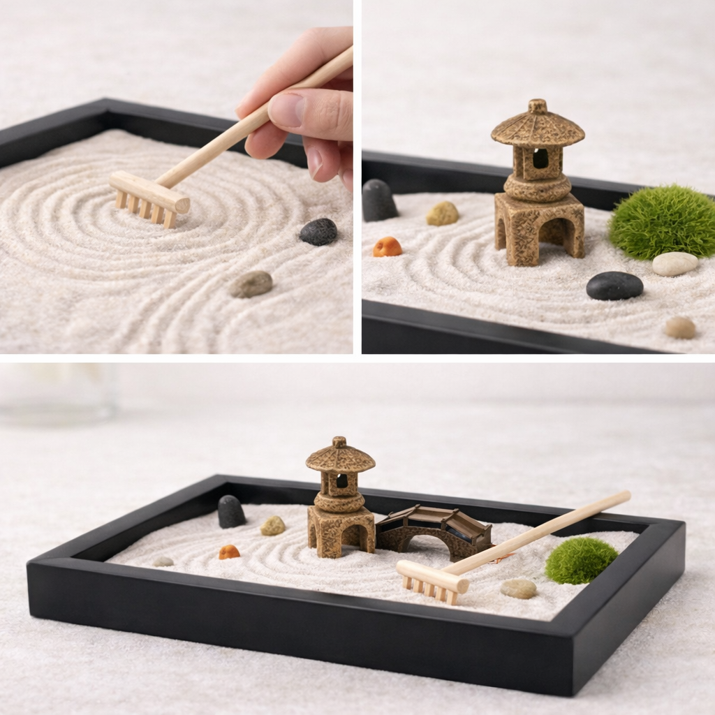 Lotus Bridge Themed Zen Garden Kit